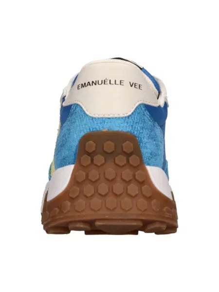 Sneakersy Emanuélle Vee zamszowe niebieskie