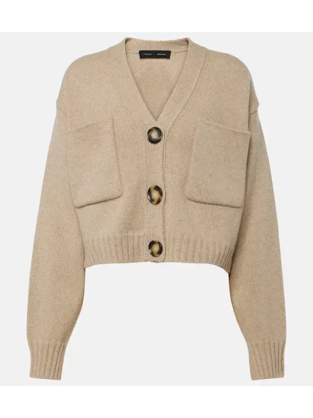 Cardigan Proenza Schouler din cașmir bej