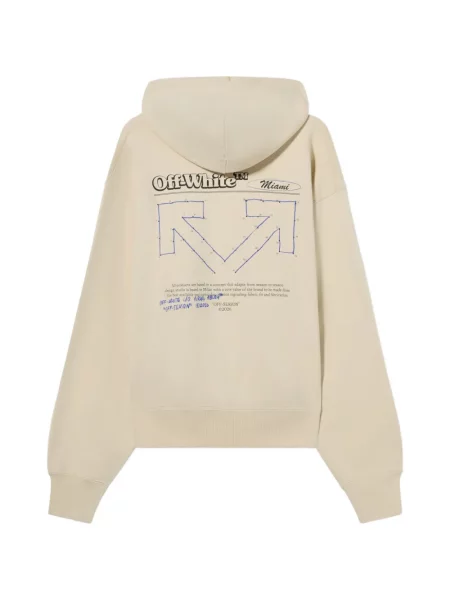 Hanorac cu glugă Off-white alb