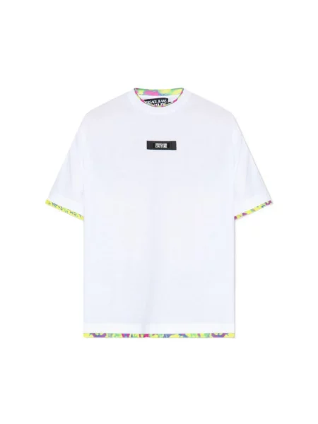 Koszulka Versace Jeans Couture z logo biała