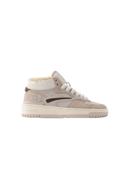 Sneakersy D.a.t.e. zamszowe beżowe