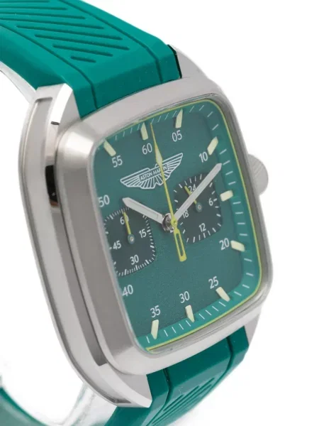 Hodinky Aston Martin Watches s autogramem zelené
