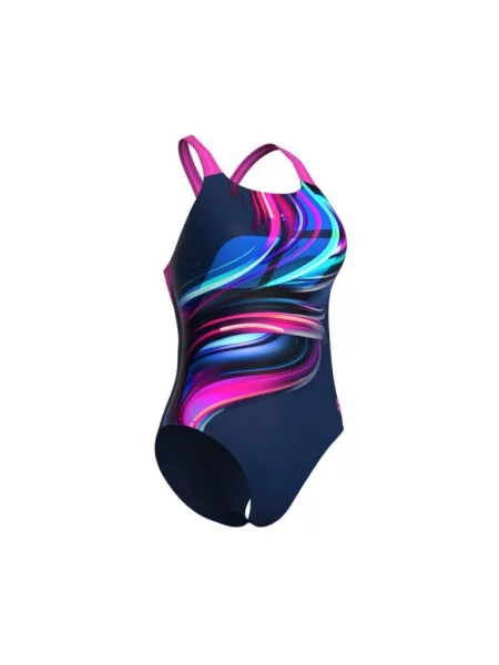 Kostium kąpielowy Arena Bloom Pro Back niebieski