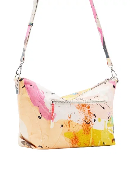 Desigual Geantă de umăr Dover deschis / turcoaz / galben / roz bej