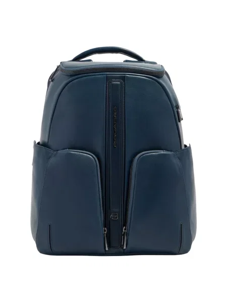 Torba na laptopa Piquadro skórzana niebieska