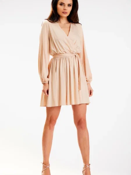 Sukienka mini Awama pomarańczowa