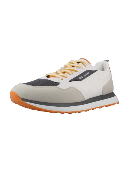 Sneakersy Bullboxer zamszowe retro białe