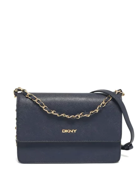 Colier Dkny din piele albastru