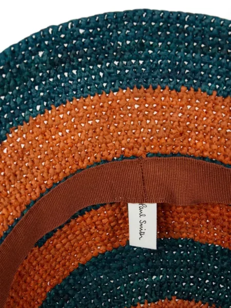 Pălărie bucket Paul Smith cu dungi portocaliu