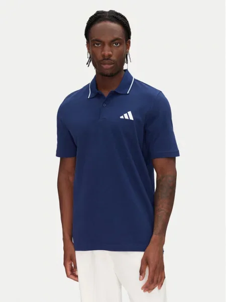 Adidas Polo Essentials Small Logo Σκούρο Regular Fit μπλε