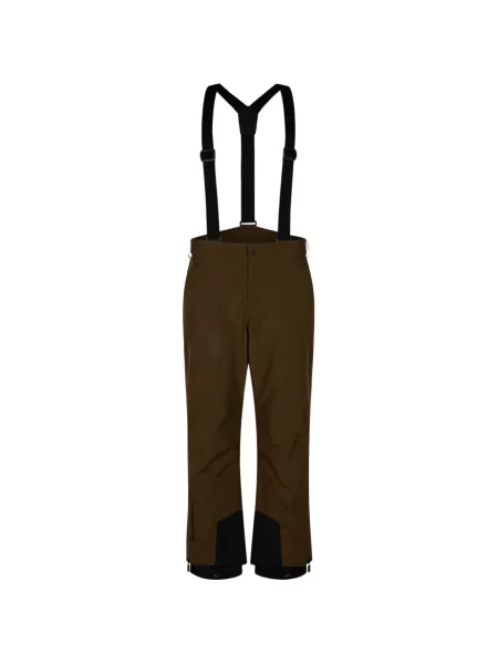Pantaloni de schi Moncler Grenoble cu autograf maro