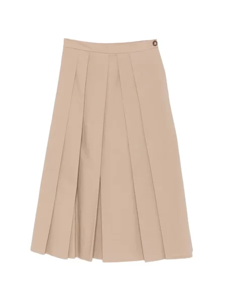 Fusta plisata Emporio Armani plisată până la genunchi