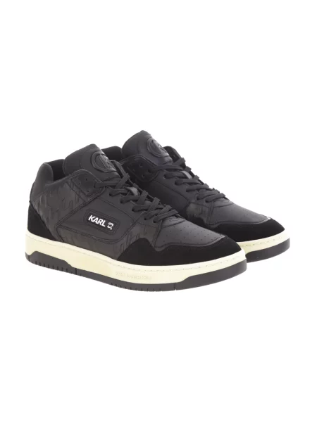 Sneakersy Karl Lagerfeld skórzane czarne