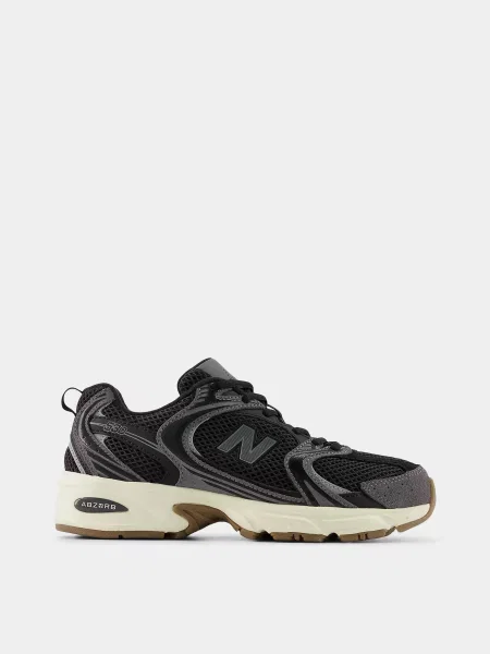 Кожаные кроссовки New Balance 530 черные