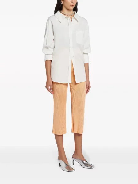 Briaunotas kelnės Jil Sander apkarpytas oranžinė