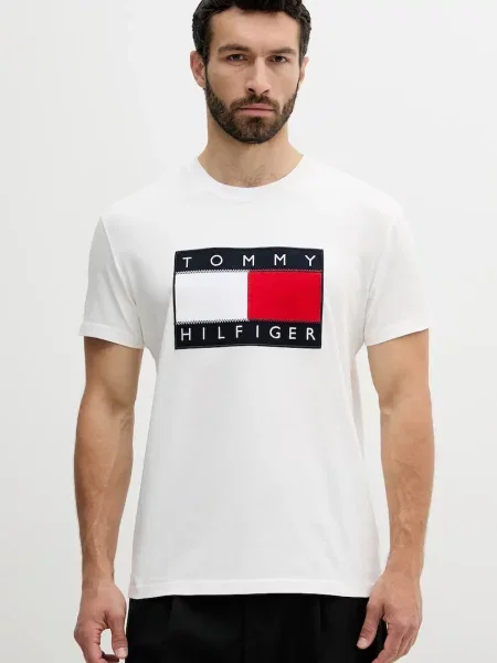 Тениска Tommy Hilfiger SAILING с апликация бяло