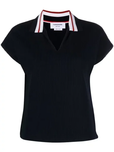 Polo Thom Browne cu dungi albastru