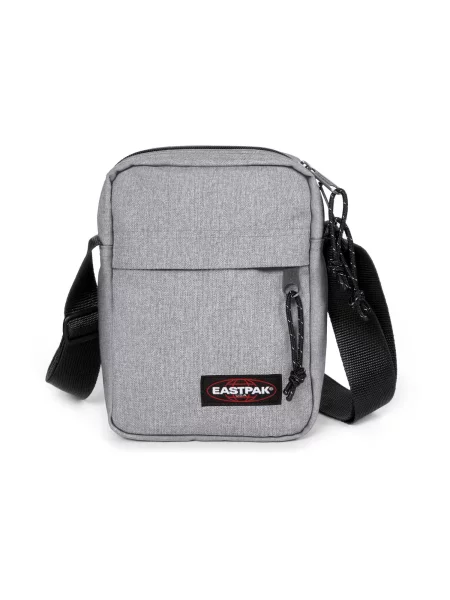 EASTPAK Torba za čez ramo The One pegasto siva / burgund črna