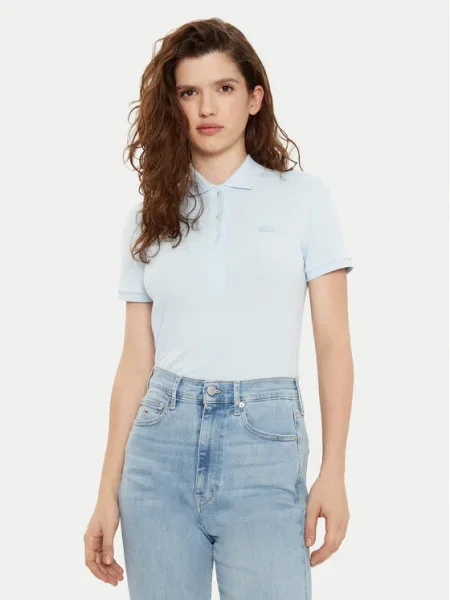 Női Lacoste póló póló rill. Méret: 34 kék