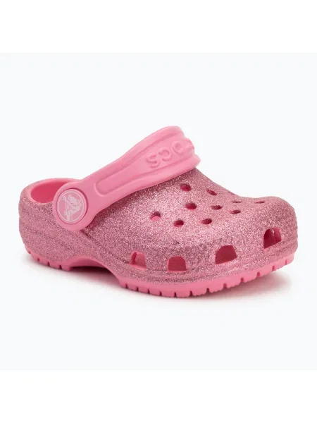 Crocs Classic Glitter Clog Gyermek flip-flop lrmonade. Méret: EU rózsaszín