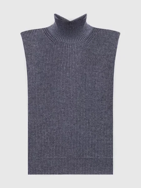 Жилет з вовни та кашеміру Dondup сірий