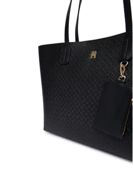 TOMMY HILFIGER Shopper torba TOTE MONO' crna