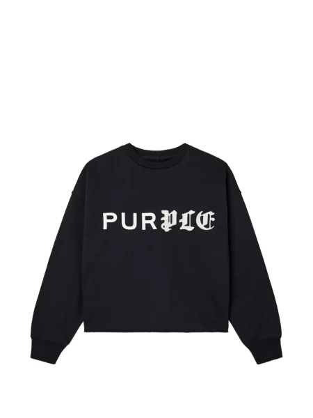 Pulover Purple Brand cu imagine negru