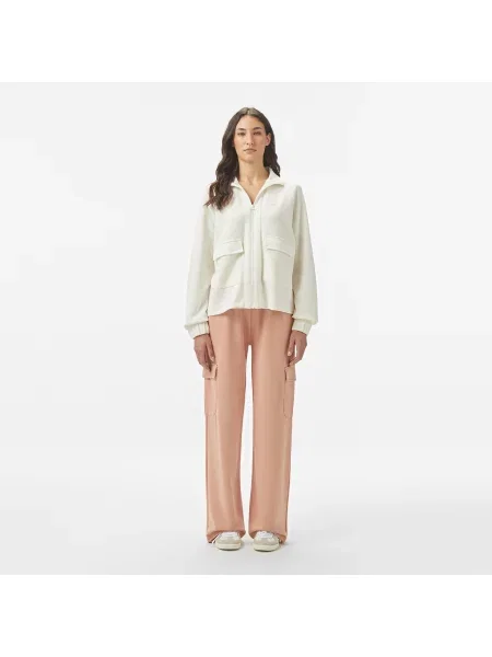 Lacoste Spodnie Dresowe Relaxed Fit różowe