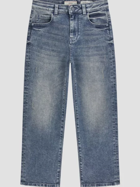 Дитячі Прямі джинси GUESS Kids синій