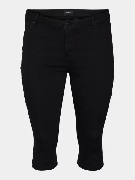 Vero Moda Curve Džinsai Cjune juoda