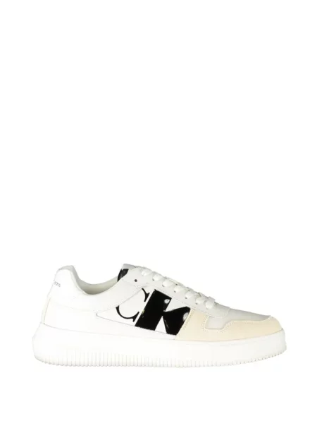 Sneakerși Calvin Klein cu aplicații chunky alb
