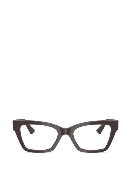 Ochelari de soare Giorgio Armani cu imprimeu geometric cu autograf maro