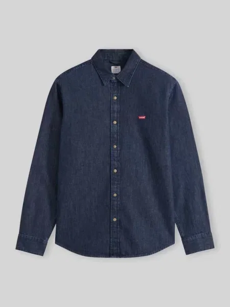 Koszula jeansowa z czystej bawełny w kroju regular fit Levi's granatowa