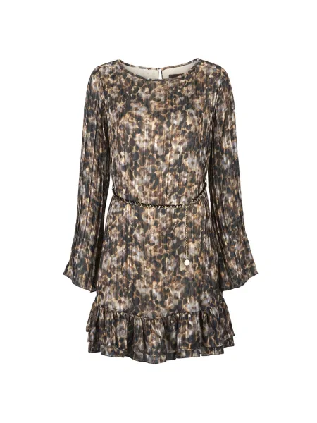 Rochie Guess plisată de costum maro
