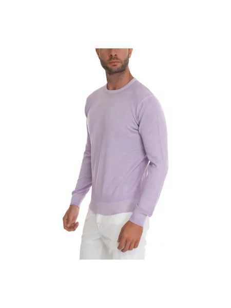 Sweter Hindustrie z kaszmiru fioletowy