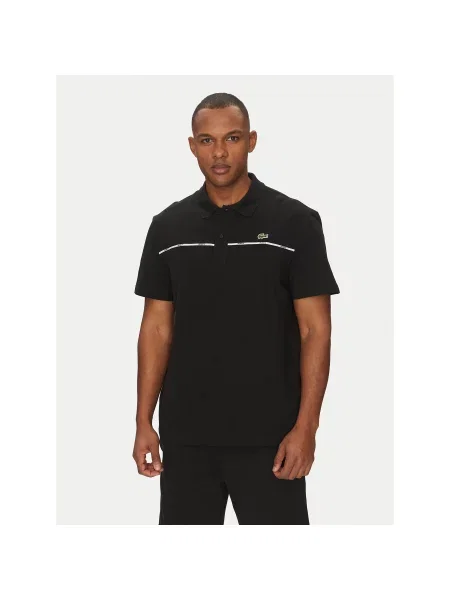 Polo majica Lacoste črna