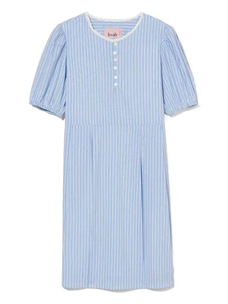 Rochie mini B+ab cu dungi de costum albastru