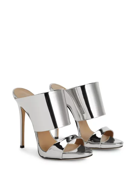 Sandale Giuseppe Zanotti din piele argintiu