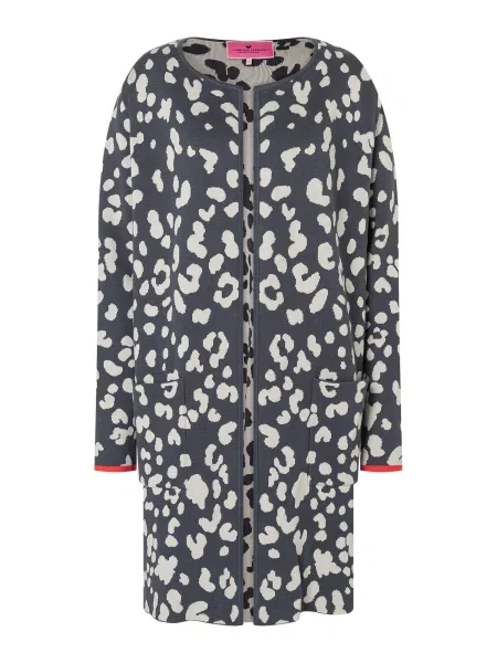 LIEBLINGSSTÜCK Pletena jopa Dorle antracit / živo rdeča / off-bela bela