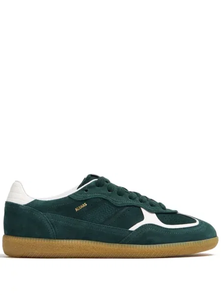 Sneakerși Alohas din piele de căprioară verde
