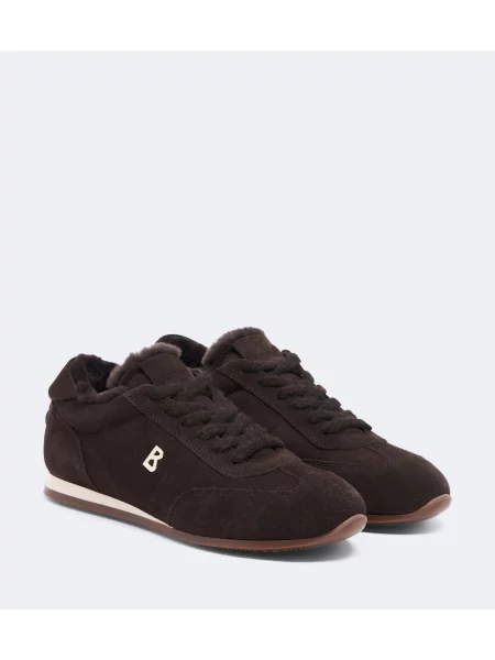 Sneakerși Bogner din piele de căprioară maro
