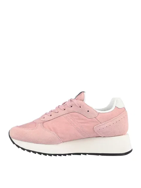 Buty Sneakersy COLMAR TRAVIS ONE HIGH OUTSOLE zamsz wysoka podeszwa różowe