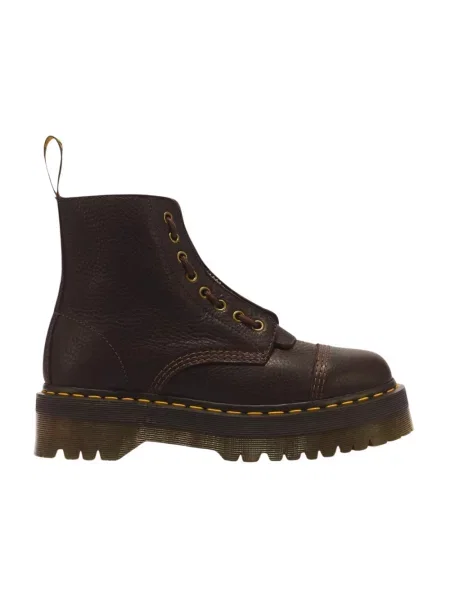Buty do kostki Dr. Martens skórzane brązowe