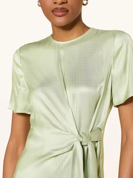 Ted Baker Saténové Šaty Florezi S Překříženým Střihem světle zelená