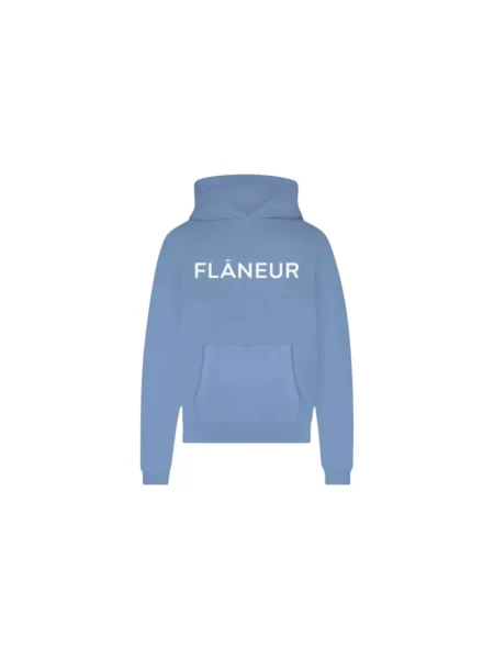 Bluza Flâneur z nadrukiem niebieska