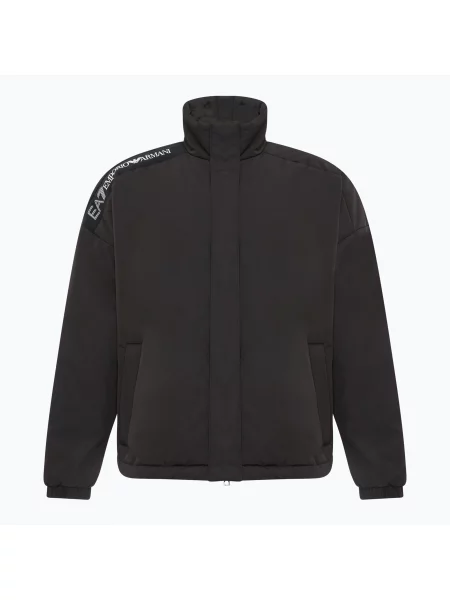 Férfi kabát Emporio Armani Train Logo Series Tape Eco Down black Train Logo Series Tape Eco Down Bomberka fekete