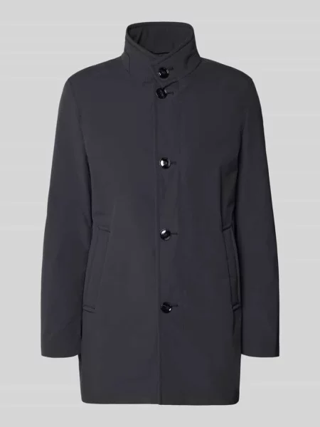 Płaszcz krótki o kroju regular fit ze stójką model FYNN' Strellson granatowy