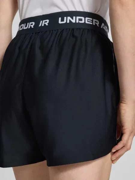 Szorty z elastycznym pasem model ‘Tech Play Up Shorts’ Under Armour czarne