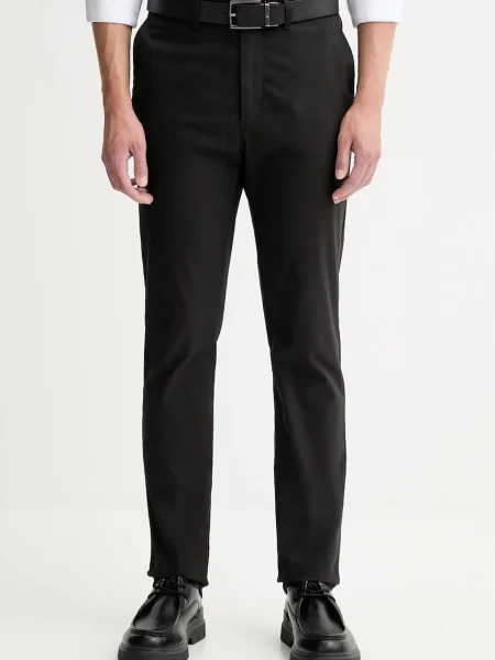 Calvin Klein pantaloni chinos pentru bărbați din cu negru