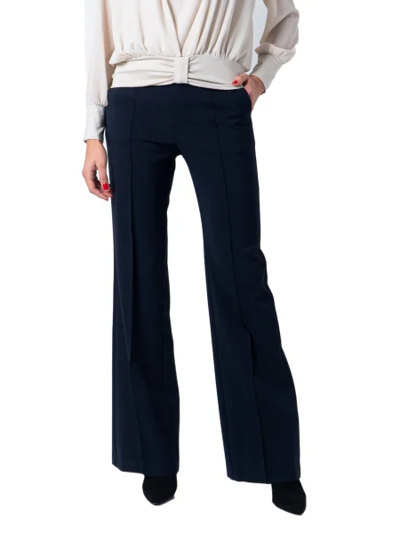 Pantaloni Sandro Ferrone albastru